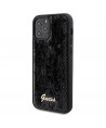 Guess Sequin Script Metal case for iPhone 12/12 Pro - black