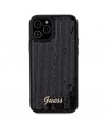 Guess Sequin Script Metal case for iPhone 12/12 Pro - black