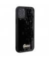 Guess Sequin Script Metal case for iPhone 12/12 Pro - black
