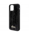 Guess Sequin Script Metal case for iPhone 12/12 Pro - black