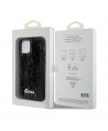 Guess Sequin Script Metal case for iPhone 12/12 Pro - black
