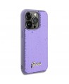 Guess Sequin Script Metal case for iPhone 13 Pro / 13 - purple