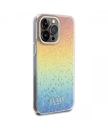 Guess IML Faceted Mirror Disco Iridescent case for iPhone 13 Pro Max - multicolored