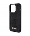 Guess Sequin Script Metal case for iPhone 13 Pro Max - black