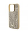 Guess Disco Metal Script case for iPhone 14 Pro - gold