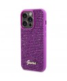 Guess Disco Metal Script case for iPhone 14 Pro - fuchsia