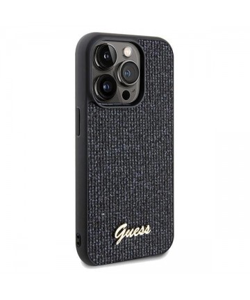 Guess Disco Metal Script case for iPhone 14 Pro - black