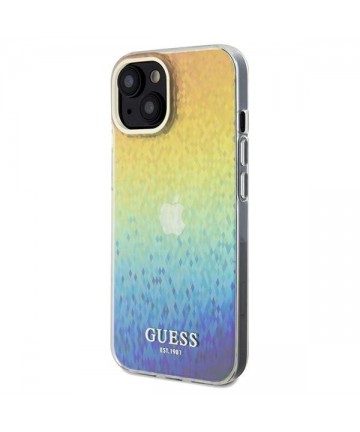 Guess IML Faceted Mirror Disco Iridescent case for iPhone 14 / 15 / 13 - multicolor