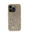 Guess Disco Metal Script case for iPhone 14 Pro Max - gold