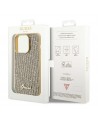 Guess Disco Metal Script case for iPhone 14 Pro Max - gold