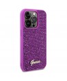 Guess Disco Metal Script case for iPhone 14 Pro Max - fuchsia