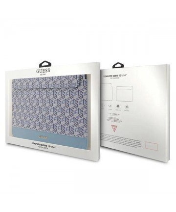 Guess GCube Stripes case for a 14" laptop - blue