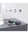 Choetech Qi 2in1 wireless charger for smartphones / Apple Watch with stand (MFI) USB Type C white (T317)