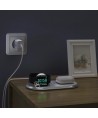 Choetech Qi 2in1 wireless charger for smartphones / Apple Watch with stand (MFI) USB Type C white (T317)