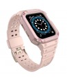 Protect Strap Band for Apple Watch 42/44/45mm Armored Case Strap - Pink