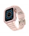 Protect Strap Band for Apple Watch 42/44/45mm Armored Case Strap - Pink