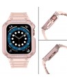 Protect Strap Band for Apple Watch 42/44/45mm Armored Case Strap - Pink