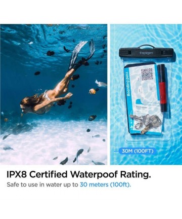 Spigen Aqua Shield A601 Case Waterproof IPX8 - Transparent