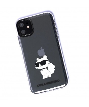 Karl Lagerfeld Ikonik Choupette Case for iPhone 11 / Xr - Transparent