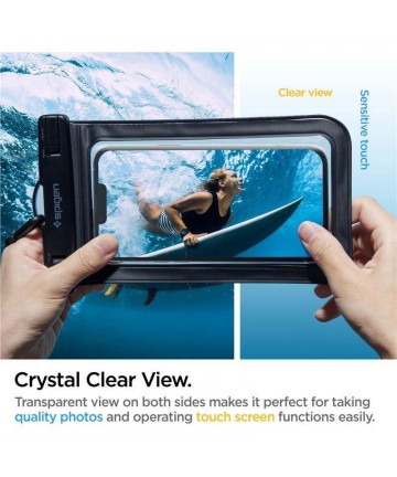 Spigen Spigen Aqua Shield A601 case waterproof IPX8 - black 2 pcs.