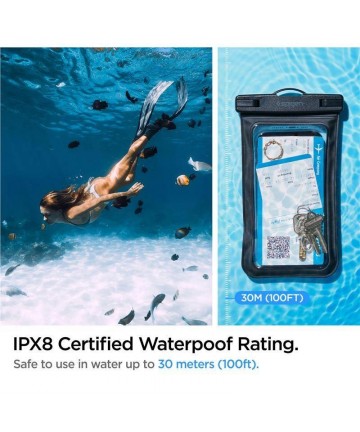 Spigen Spigen Aqua Shield A601 case waterproof IPX8 - black 2 pcs.