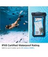 Spigen Spigen Aqua Shield A601 case waterproof IPX8 - black 2 pcs.