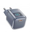 Acefast A53 PD 30W GaN USB-C charger with display - gray