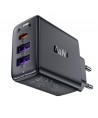 Acefast A57 PD 35W GaN charger 2 x USB-A + USB-C with 3 ports - black