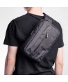 Wozinsky WSB6GR Scooter Handlebar Sports Bag with Shoulder Strap 5L - Gray