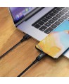 Acefast C7-04 USB-A USB-C 60W 1.2m cable with display - black