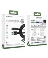 Acefast C7-04 USB-A USB-C 60W 1.2m cable with display - black