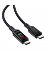 Acefast C7-03 USB-C USB-C 100W 1.2m cable with display - black