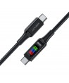 Acefast C7-03 USB-C USB-C 100W 1.2m cable with display - black
