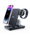 Joyroom JR-WQS02 iPhone AirPods Apple Watch 4in1 charging station foldable - black