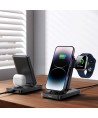 Joyroom JR-WQS02 iPhone AirPods Apple Watch 4in1 charging station foldable - black