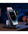 Joyroom JR-WQS02 iPhone AirPods Apple Watch 4in1 charging station foldable - black