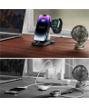 Joyroom JR-WQS02 iPhone AirPods Apple Watch 4in1 charging station foldable - black