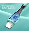 Joyroom Bowling Data Cable S-2030M8 USB-A / micro USB 3A 2m - green