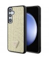 Guess Rhinestone Triangle case for Samsung Galaxy S24+ - gold