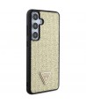 Guess Rhinestone Triangle case for Samsung Galaxy S24+ - gold