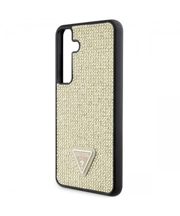 Guess Rhinestone Triangle case for Samsung Galaxy S24+ - gold