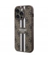Guess 4G Printed Stripes MagSafe case for iPhone 15 Pro - brown