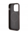 Guess 4G Printed Stripes MagSafe case for iPhone 15 Pro - brown