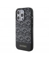 Guess GCube Stripes MagSafe case for iPhone 15 Pro Max - black