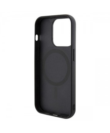 Guess GCube Stripes MagSafe case for iPhone 15 Pro Max - black