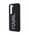 Karl Lagerfeld 3D Rubber Glitter Logo case for Samsung Galaxy S23 - black