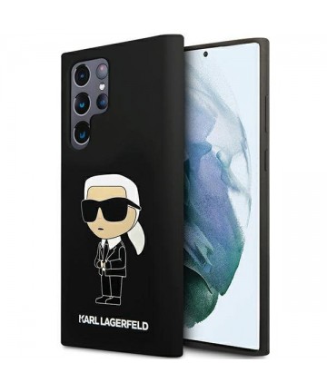 Karl Lagerfeld Silicone Ikonik case for Samsung Galaxy S24 Ultra - black