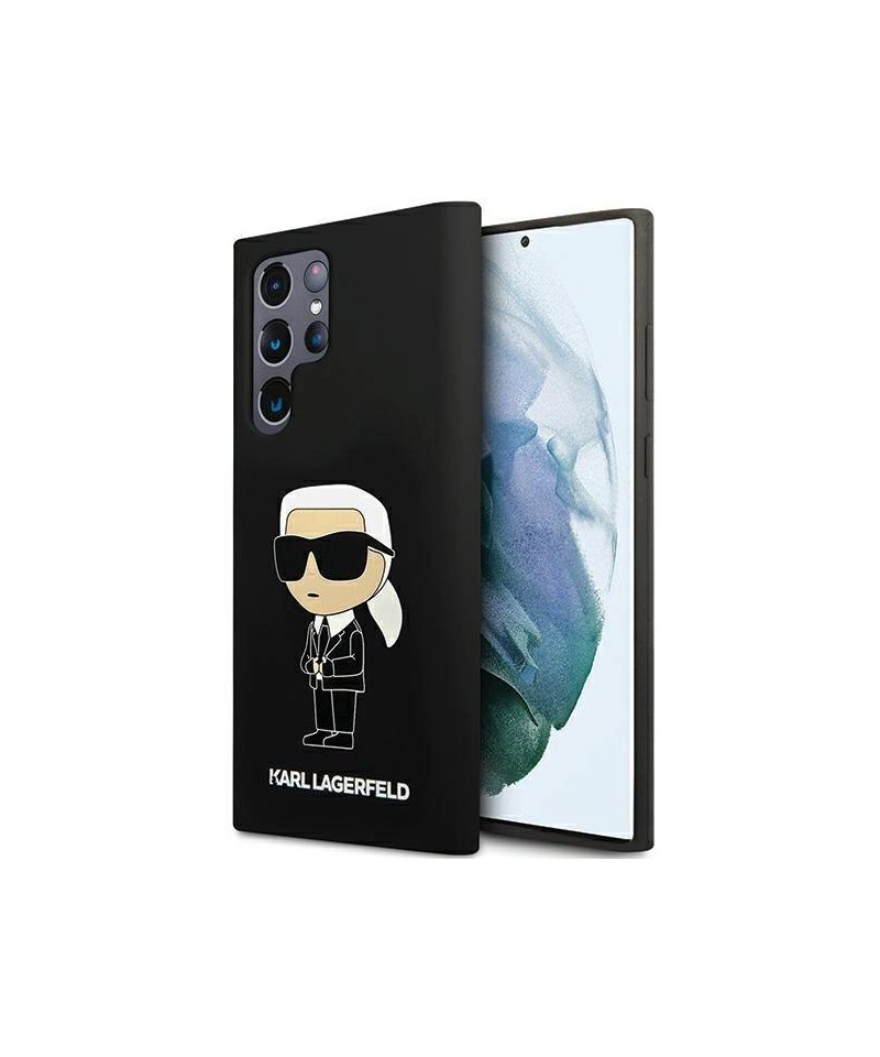 Karl Lagerfeld Silicone Ikonik case for Samsung Galaxy S24 Ultra - black