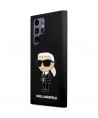 Karl Lagerfeld Silicone Ikonik case for Samsung Galaxy S24 Ultra - black