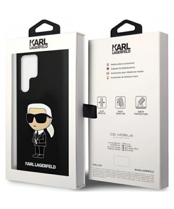 Karl Lagerfeld Silicone Ikonik case for Samsung Galaxy S24 Ultra - black
